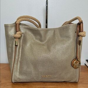 Michael Kors Gold Tote Bag